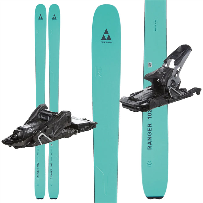 Fischer Ranger 102 FR Celeste Green Skis W/ Salomon S/Lab Shift 13 MNC  Bindings - 2023