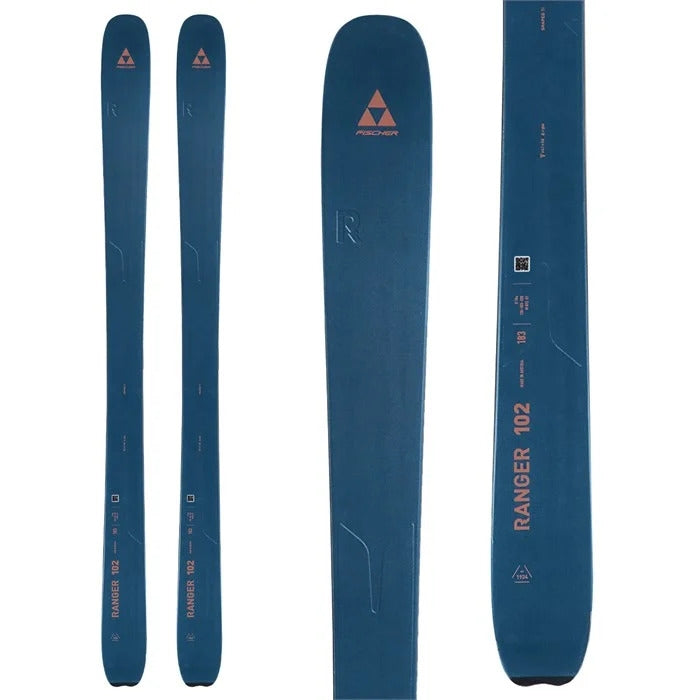 Fischer Ranger 102 FR Dark Blue/Orange Skis - 2023