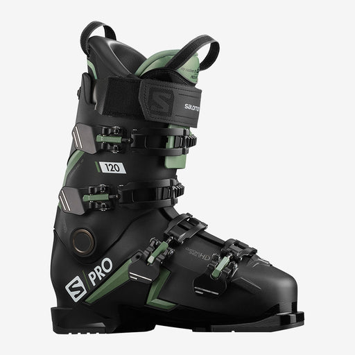 Salomon S Pro 120 Ski Boot 2021 Black/Oil/Green